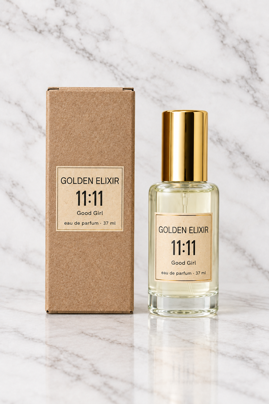 Golden Elixir Good Girl 37ml frontal con caja