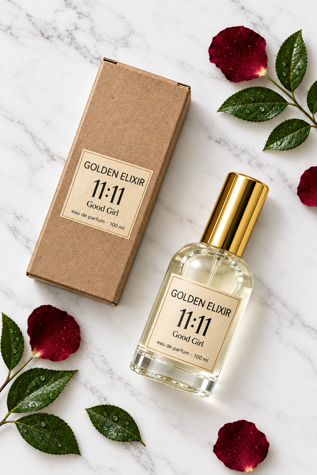 Golden Elixir 11:11 Good Girl 100 ml - Flat lay