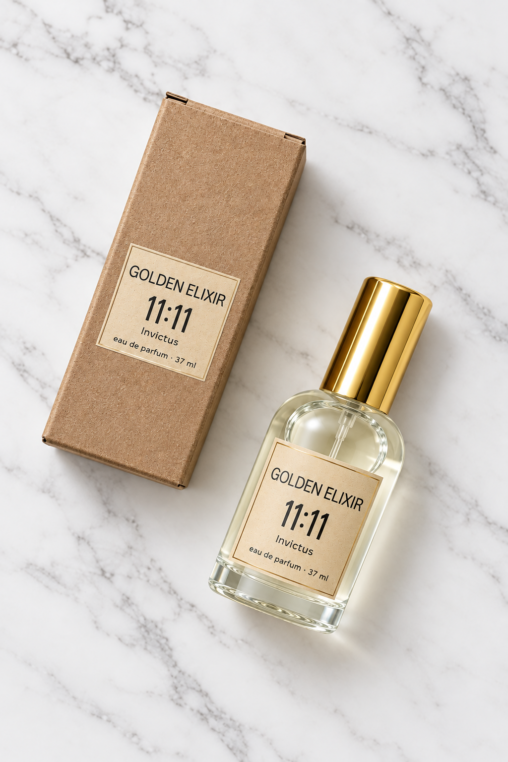 Golden Elixir Invictus 37ml flat lay