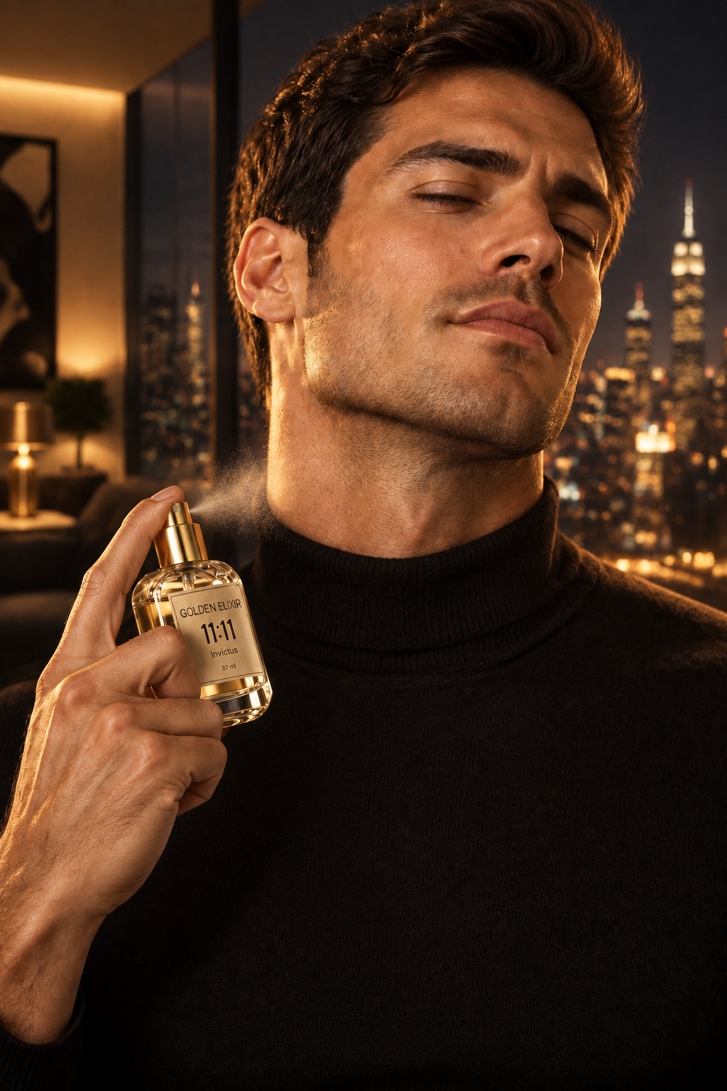 Golden Elixir Invictus lifestyle indoor city